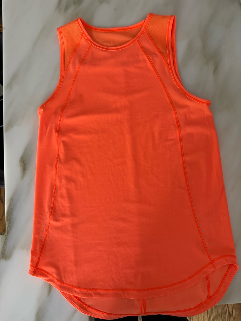 lululemon athletica Neon Orange Athletic Tank Top